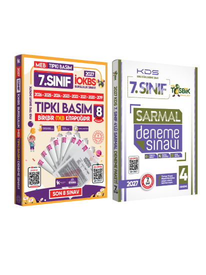 2027 7.Sınıf YENİ SİSTEM İOKBS BURSLULUK Tıpkı Basım ve Sarmal Deneme Seti Türkiye Geneli D. Çözümlü