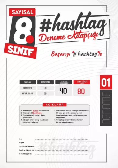 2026 8.Sınıf LGS hashtag Kazanım Değerlendirme Sınavı 6lıSARMAL Deneme Paketi Çözümlü Türkiye Geneli