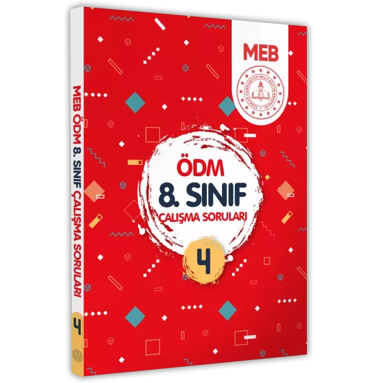 LGS MEB Çalışma Soruları Ölçme Değerlendirme Merkezi ÖDM 8.Sınıf Çalışma Kitabı 4 BASKI ÜCRETİ