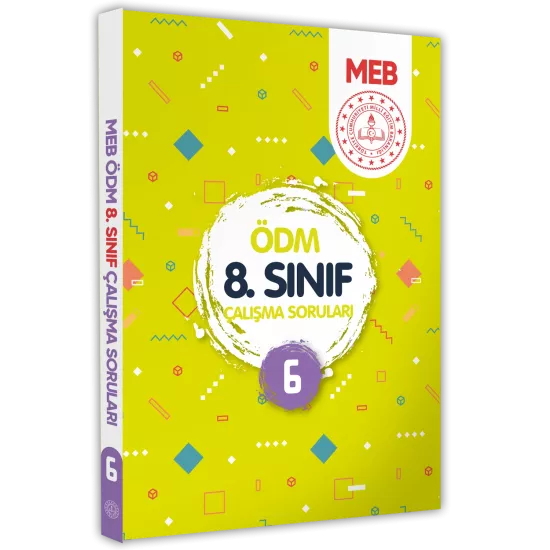LGS MEB Çalışma Soruları Ölçme Değerlendirme Merkezi ÖDM 8.Sınıf Çalışma Kitabı 6 BASKI ÜCRETİ