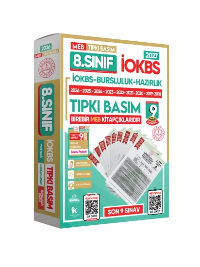 2026 8.Sınıf LGS-İOKBS Bursluluk ALTIN PAKET Soru Bankası ve Deneme Seti