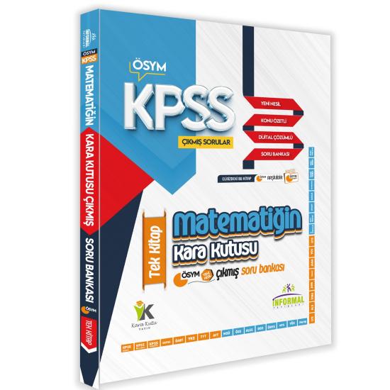 KPSS Ön Lisans/Ortaöğretim Matematik Kara Kutu Tek Kitap En Kapsamlı Çıkmış Soru Bankası Çözümlü