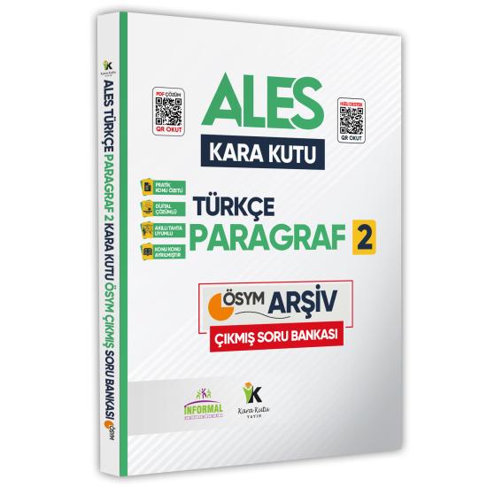 ALES Türkçenin Kara Kutusu KARMA PARAGRAF 2 Konu Özetli D. Çözümlü Çıkmış Soru Havuzu Bankası