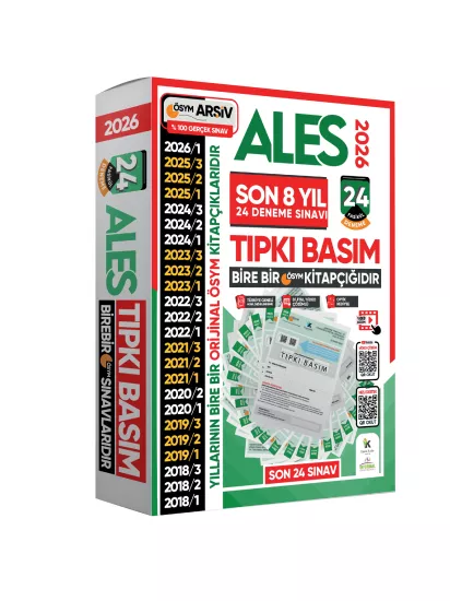 2026 ALES ÖSYM Tıpkı Basım EN EKONOMİK Çıkmış Soru 24lü Deneme Paketi Video/PDF Çözüm Türkiye Geneli