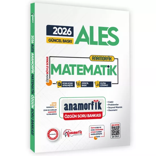  2026 ALES Yeni Sistem Anamorfik Matematik Özgün Soru Bankası Konu Konu Dijital Çözümlü