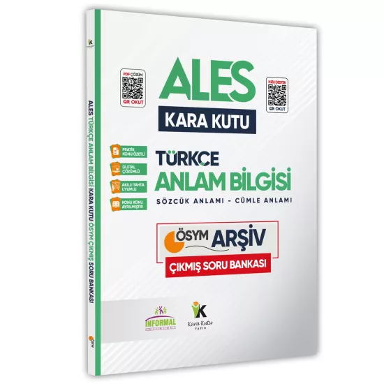 ALES Kara Kutu TÜRKÇE 4lü SET Konu Özetli Çözümlü ÖSYM ARŞİV Çıkmış Soru Bankası