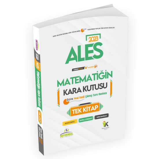 ALES Matematik TEK KİTAP ve Geometrinin Kara Kutusu Konu Ö.D.Çözümlü Çıkmış Soru Bankası Seti