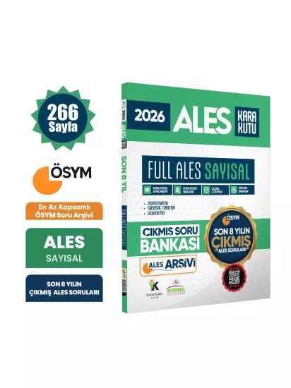 2026 FULL ALES SAYISAL ÖSYM Çıkmış Soru Bankası Son 8 Yıl Sadece ALES PDF/Video Çözümlü