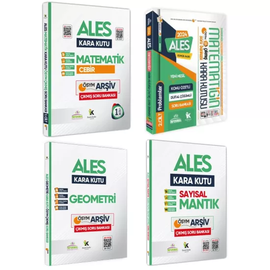 ALESİN Kara Kutusu SAYISAL SET Konu Özetli Çözümlü ÖSYM ARŞİV Çıkmış Soru Bankası
