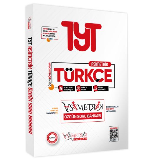 2025 YKS-TYT Yeni Sistem Türkçe TEK KİTAP Asimetrik Soru Bankası Konu Konu Dijital Çözümlü 