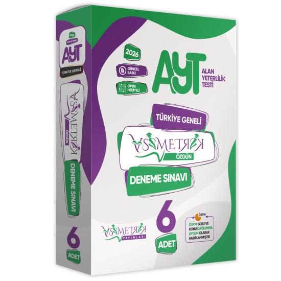 2026 AYT Asimetrik Deneme Paketi 6lı Türkiye Geneli Değerlendirmeli Özgün Güncel Paket Deneme Sınavı