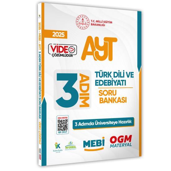 2025 AYT MEBİ-OGM 3 ADIM Türk Dili Edebiyatı Soru Bankası A4 Boyut Video Çözüm (Karakutu Katkıları)
