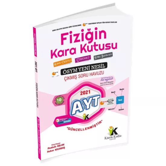 YKS-AYT FİZİK KARA KUTU KONU ÖZETLİ TAMAMI ÇÖZÜMLÜ SORU BANKASI
