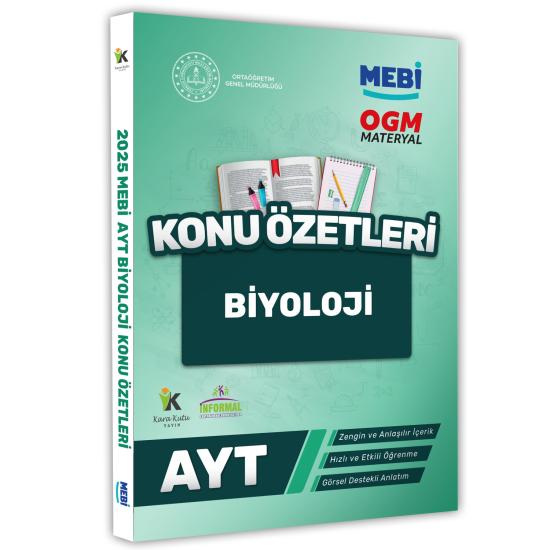 2025 YKS-AYT MEBİ-OGM Biyoloji Pratik Konu Özet Kitabı RENKLİ A4 Boyut Görsel Destekli