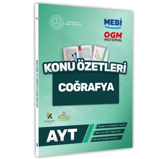2025 YKS-AYT MEBİ-OGM Coğrafya Pratik Konu Özet Kitabı RENKLİ A4 Boyut Görsel Destekli