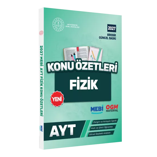 2027 YKS-AYT MEBİ-OGM Fizik Pratik Konu Özet Kitabı RENKLİ A4 Boyut Görsel Destekli BASKI ÜCRETİ
