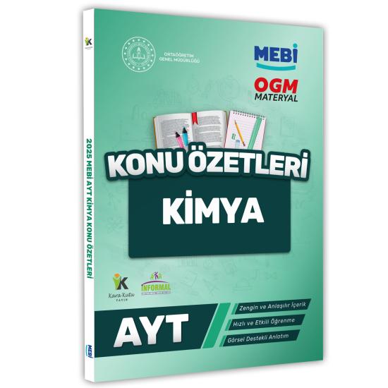 2025 YKS-AYT MEBİ-OGM Kimya Pratik Konu Özet Kitabı RENKLİ A4 Boyut Görsel Destekli
