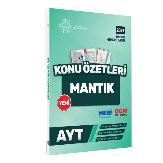 2027 YKS-AYT MEBİ-OGM Mantık Pratik Konu Özet Kitabı RENKLİ A4 Boyut Görsel Destekli BASKI ÜCRETİ