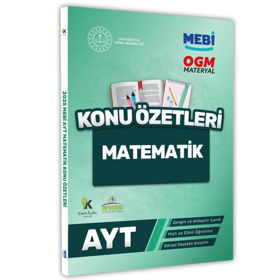 2025 YKS-AYT MEBİ-OGM Matematik Pratik Konu Özet Kitabı RENKLİ A4 Boyut Görsel Destekli