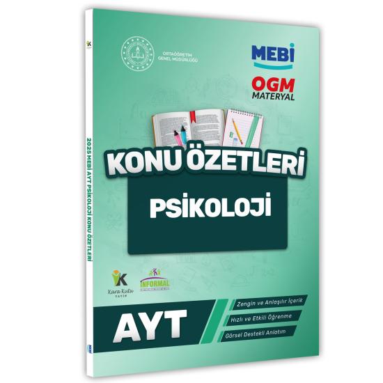 2025 YKS-AYT MEBİ-OGM Psikoloji Pratik Konu Özet Kitabı RENKLİ A4 Boyut Görsel Destekli
