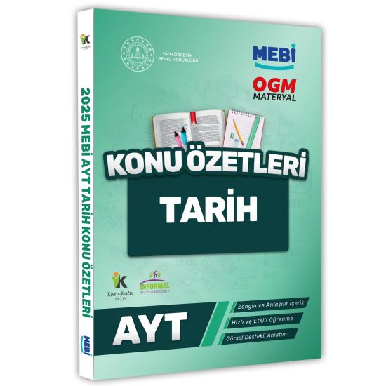 2025 YKS-AYT MEBİ-OGM Tarih Pratik Konu Özet Kitabı RENKLİ A4 Boyut Görsel Destekli
