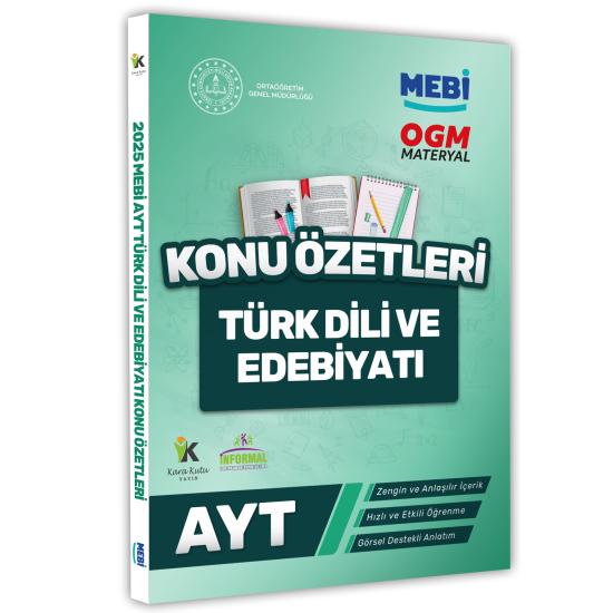 2025 YKS-AYT MEBİ-OGM Türk Dili ve Edebiyatı Pratik Konu Özet Kitabı RENKLİ A4 Boyut Görsel Destekli