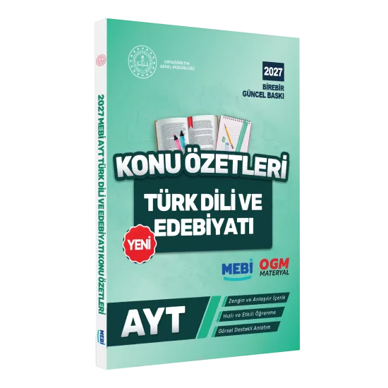 2027 YKS-AYT MEBİ-OGM Türk Dili ve Edebiyatı Pratik Konu Özet Kitabı RENKLİ A4 Boyut BASKI ÜCRETİ