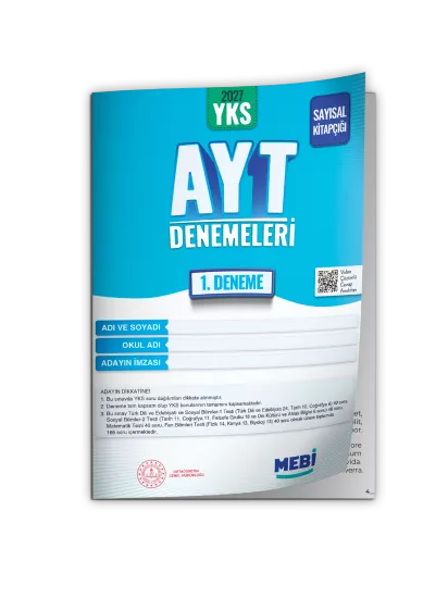2027 YKS-AYT SAYISAL MEBİ ONLİNE Türkiye Geneli 1. Deneme Büyük Boy RENKLİ BASKI ÜCRETİ