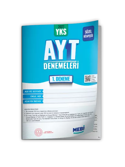 2027 YKS-AYT SÖZEL MEBİ ONLİNE Türkiye Geneli 1. Deneme  Büyük Boy RENKLİ BASKI ÜCRETİ