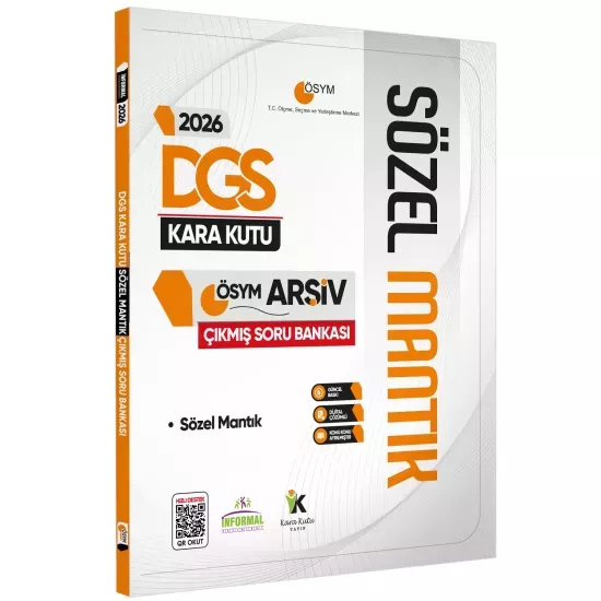 2026 DGS SÖZEL MANTIK Kara Kutu ÖSYM Çıkmış Soru Havuzu Bankası Konu Özetli Dijital Çözümlü
