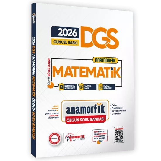  2026 DGS Yeni Sistem Anamorfik Matematik Özgün Soru Bankası Konu Konu Dijital Çözümlü