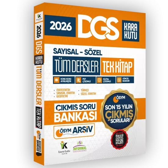 2026 FULL DGS Tüm Dersler Tek Kitap ÖSYM Çıkmış Soru Bankası Son 15 Yıl Sadece DGS PDF/Video Çözümlü