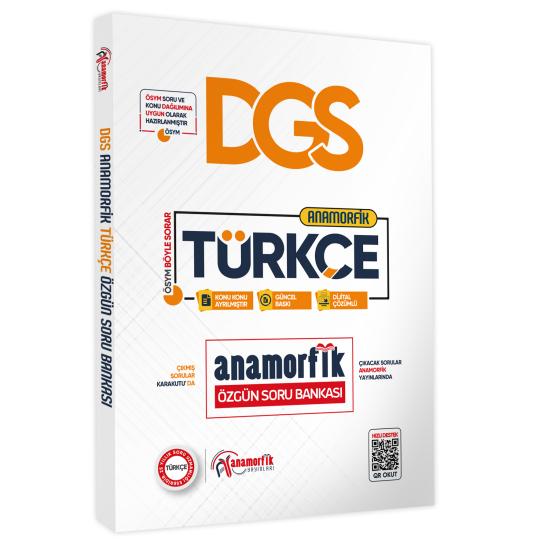 2025 DGS Yeni Sistem Türkçe TEK KİTAP Anamorfik Özgün Soru Bankası Konu Konu Dijital Çözümlü 
