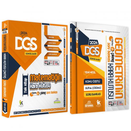 DGS Matematik TEK KİTAP ve Geometrinin Kara Kutusu Konu Ö.D.Çözümlü Çıkmış Soru Bankası Seti