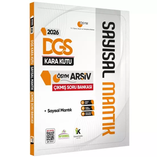 2026 DGS Kara Kutu Sayısal ve Sözel Mantık Set ÖSYM Çıkmış Soru Bankası Konu Özetli Dijital Çözümlü 2026 DGS Kara Kutu Sayısal ve Sözel Mantık Set ÖSYM Çıkmış Soru Bankası Konu Özetli Dijital Çözümlü