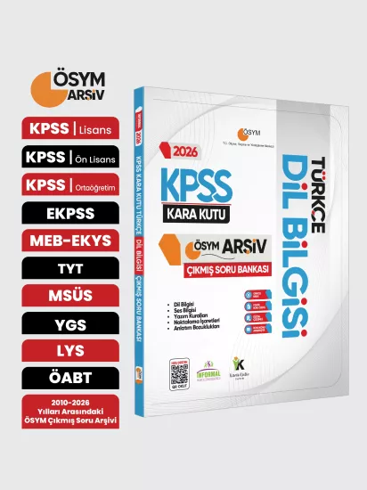 2026 KPSS Türkçenin Kara Kutusu ANLAM BİLGİSİ (Sözcük-Cümle) ÖSYM Çıkmış Çözümlü Soru Bankası