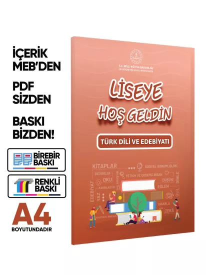 2027 MEBİ 11.Sınıf Maarif Modeli Yeni Müfredat LİSEYE HOŞGELDİN Edebiyat Kitabı BASKI ÜCRETİ