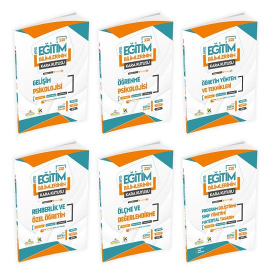 KPSS Eğitim Bilimlerinin Kara Kutusu Çözümlü 6lı Modül SET ve 10lu Deneme Çözümlü Paketi