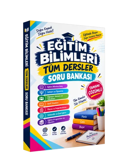 Anamorfik Yayınları KPSS Eğitim Bilimleri TÜM DERSLER TEK KİTAP Tamamı Çözümlü Soru Bankası