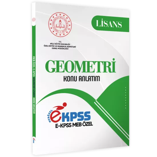 2026 EKPSS Lisans GEOMETRİ MEB Özel Konu Anlatımı Kitabı (A4 Boyutlu)BASKI ÜCRETİ