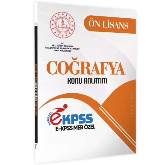 2026 MEB Özel EKPSS Önlisans-Ortaöğretim COĞRAFYA Konu Anlatımı Kitabı(A4 Büyük Boyut)BASKI ÜCRETİ