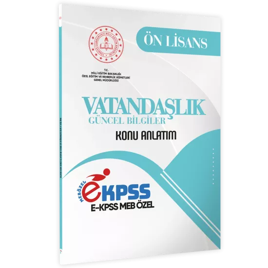 2026 MEB Özel EKPSS Önlisans-Ortaöğretim VATANDAŞLIK-Güncel Bilgiler Kitabı(A4 Boyut)BASKI ÜCRETİ