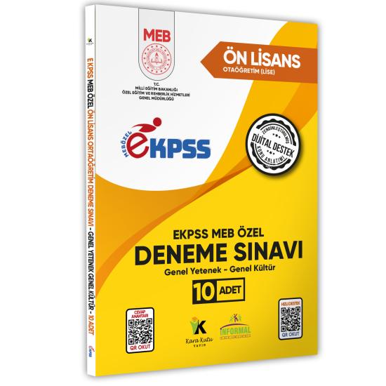 2026 MEB ÖZEL EKPSS Ön Lisans-Ortaöğretim 10lu Deneme Fasikül Paketi(A4 Büyük Boyutlu Renkli Baskı)