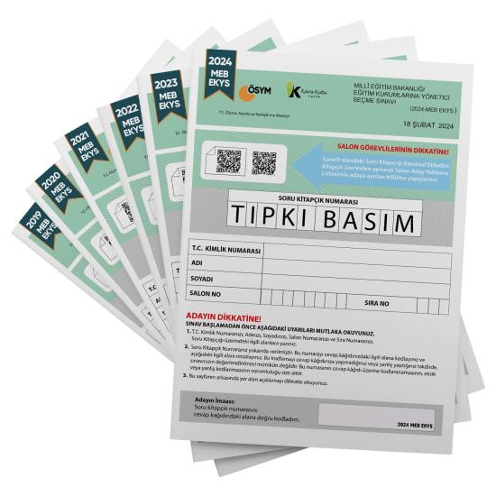 2026 MEB EKYS ÖSYM Çıkmış Soru Tıpkı Basım Deneme Paketi 7li Türkiye Geneli Soru Kitapçıkları