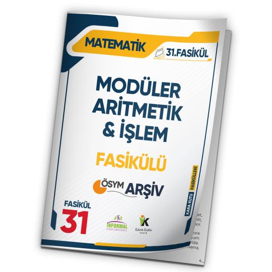 2025 KPSS Matematik Modüler Aritmetik ve İşlem Çıkmış Soru Bankası Modüler Set Çözümlü 31.Fasikülü