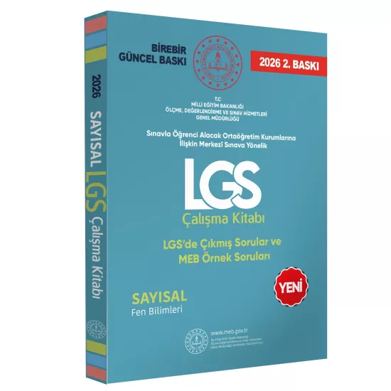 2026 8.Sınıf LGS MEB Örnek Soruları Sözel ve Sayısal Çalışma Kitabı 4’lü SET RENKLİ A4 Boyut GÜNCEL