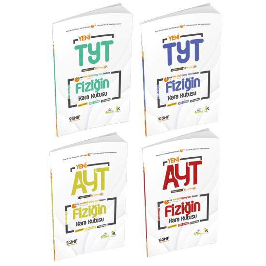 YKS-TYT-AYT Fizik Kara Kutu ÖSYM Çıkmış Soru Bankası 4lü Set Konu Özetli Dijital Çözümlü