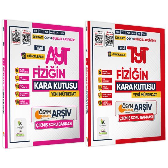 2025 TYT-AYT KİMYA Kara Kutu ÖSYM Çıkmış Soru Havuzu Bankası 2li SET Konu Özetli Video/PDF Çözümlü