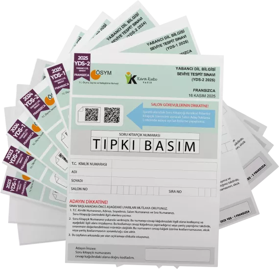 2026 YDS Fransızca ÖSYM Tıpkı Basım Çıkmış Soru Deneme Paketi 6lı Fasikül SETİ