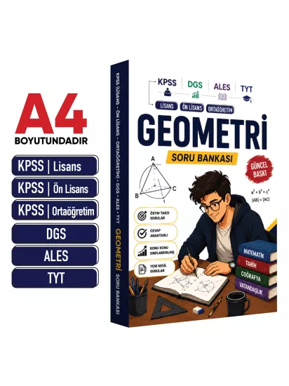 2026 KPSS-AGS-DGS-ALES-TYT Anamorfik Geometri Soru Bankası Çözümlü Güncel Baskı